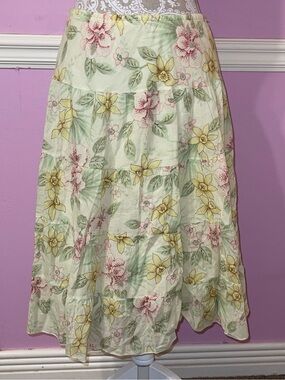 vintage Y2K 90s fairy skirt floral  fairycore cottage fairy Lolita full tilt